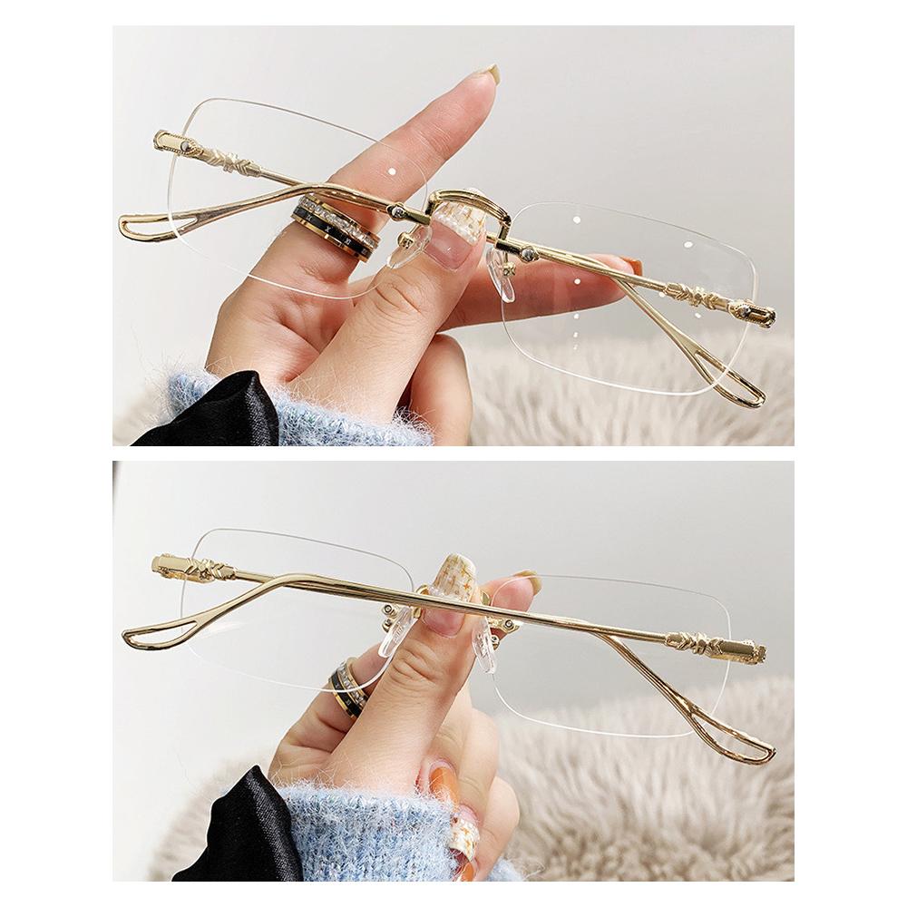 Rimless Vintage Shades UV400 Eyewear Fashion Ocean Lenses Sun Glasses  for Women & Men