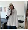 T-shirt Blanc Manches Longues pour Femme - Tendance 2026 Coton Pur Coupe Ample pour Printemps/Automne