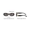 Miu Miu Logo Letter Decor Irregular Shape Sunglasses Unisex sunglasses Black SMU06ZE1ABC050F05S0