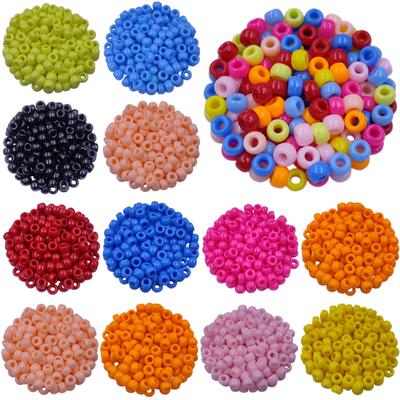 Acasă Rechizite pentru petreceri margele libere pandantiv colier brăţară pentru bijuterii acrilic bricolaj meşteşuguri culoare bomboane 9*6mm 40 buc