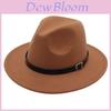 Ethnic Style Vintage Fedora Hat With Wide Brim For Women And Men