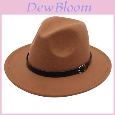Ethnic Style Vintage Fedora Hat With Wide Brim For Women And Men