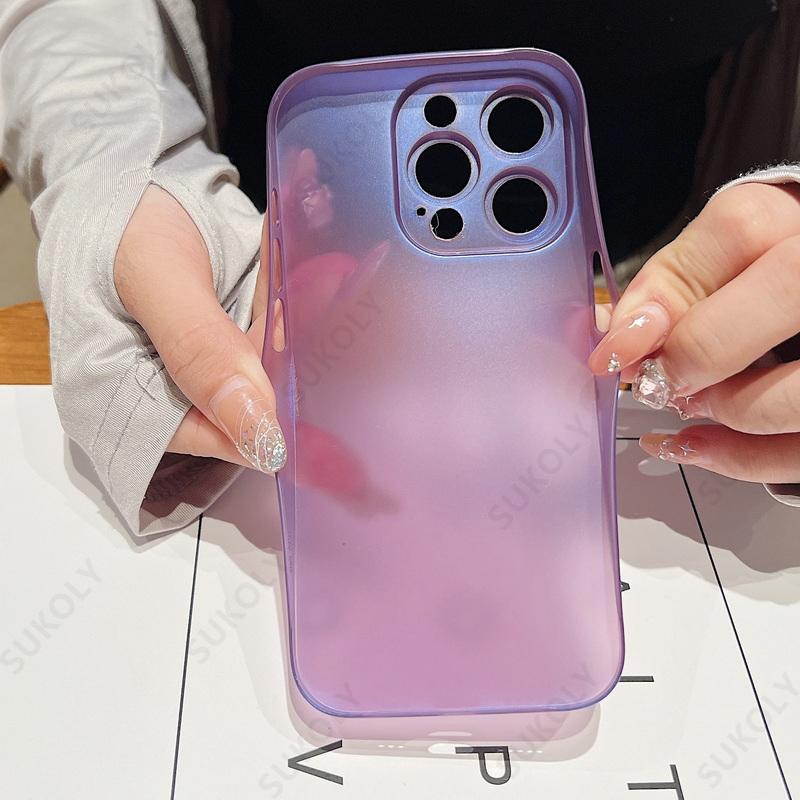 Solid Color Ultra Thin Matte Phone Case For iPhone 17 Pro Max 17 Air 16 15 14 13 Transparent Cover Coque