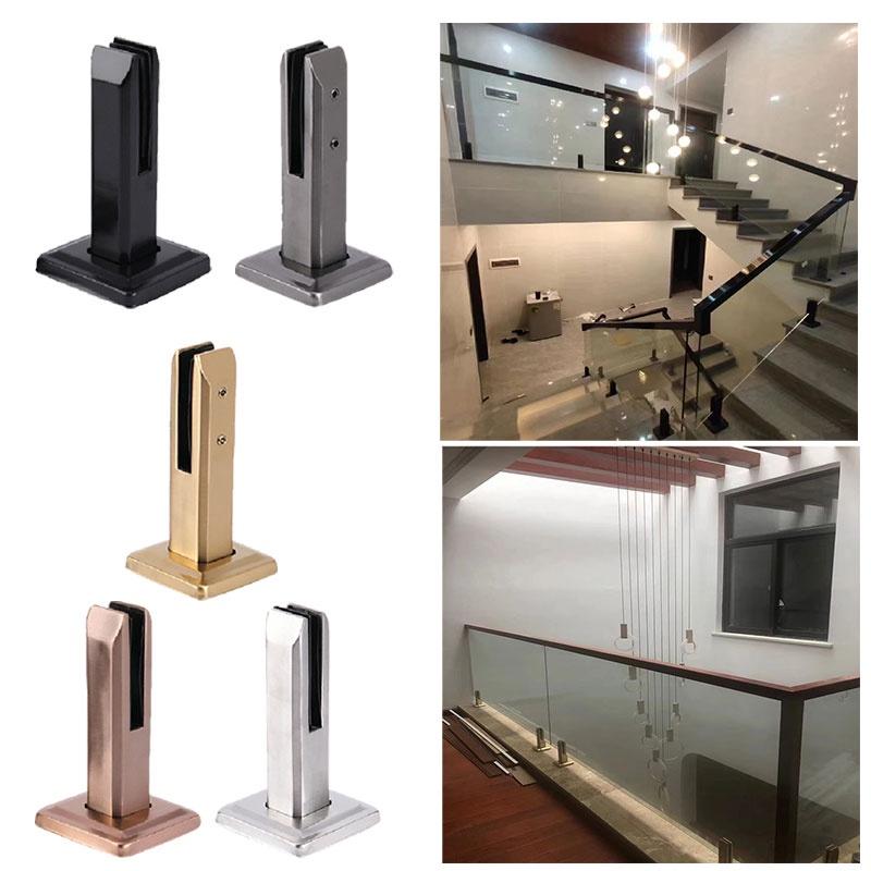 Modern And Minimalist Glass Clamp For Loft And Staircase 304 Stainless Steel