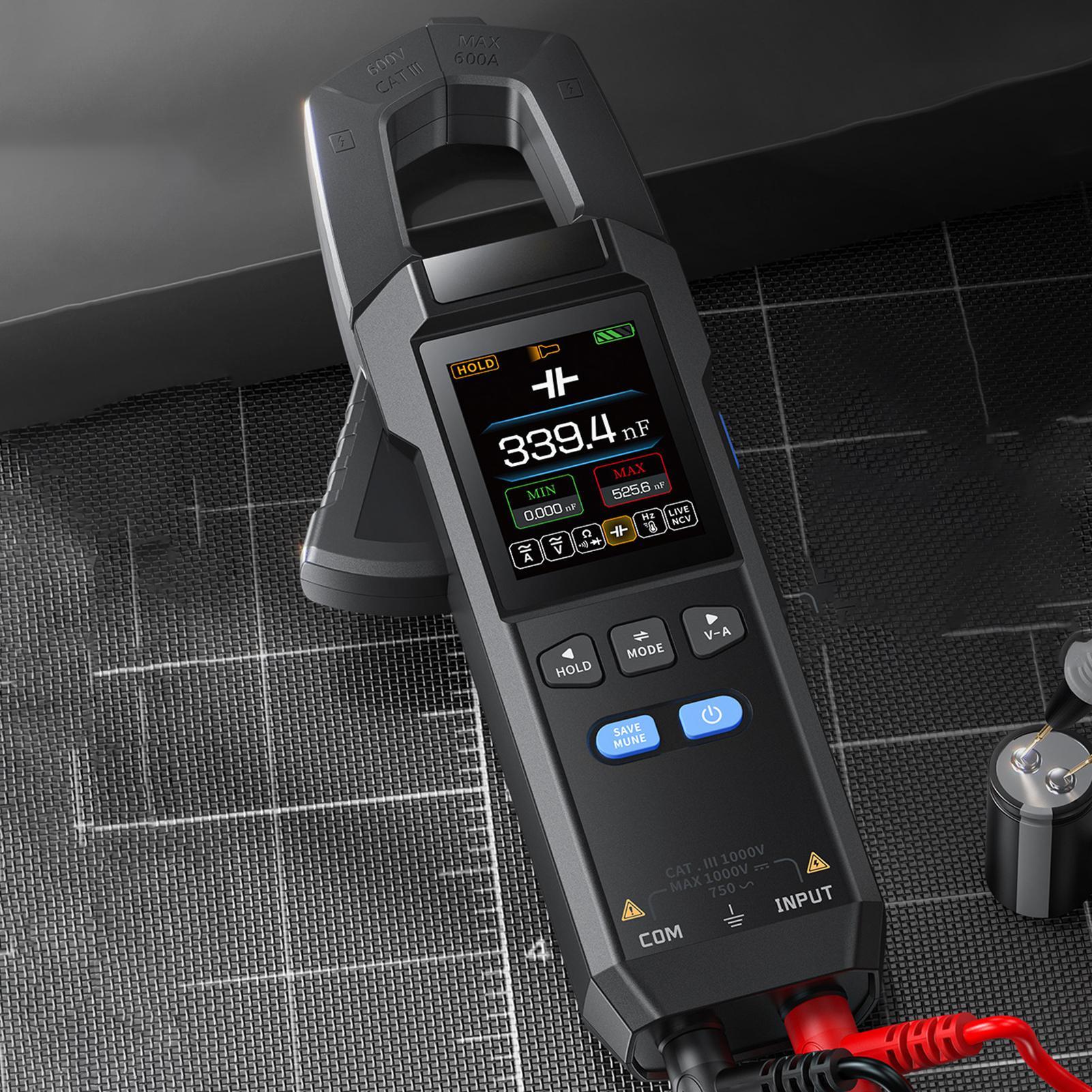 

Clamp Multimeter 10 000 Counts Clamp Meter 600A Automatic Rechargeable Amp Meter For Automotive Electric Electricity Circuit China Mainland