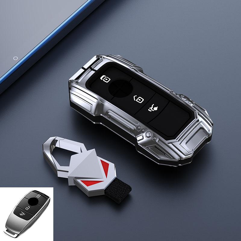 

Чехол для автомобильного ключа из цинкового сплава для Mercedes Benz W203 W210 W211 W124 W202 W204 W212 W176 AMG Аксессуары