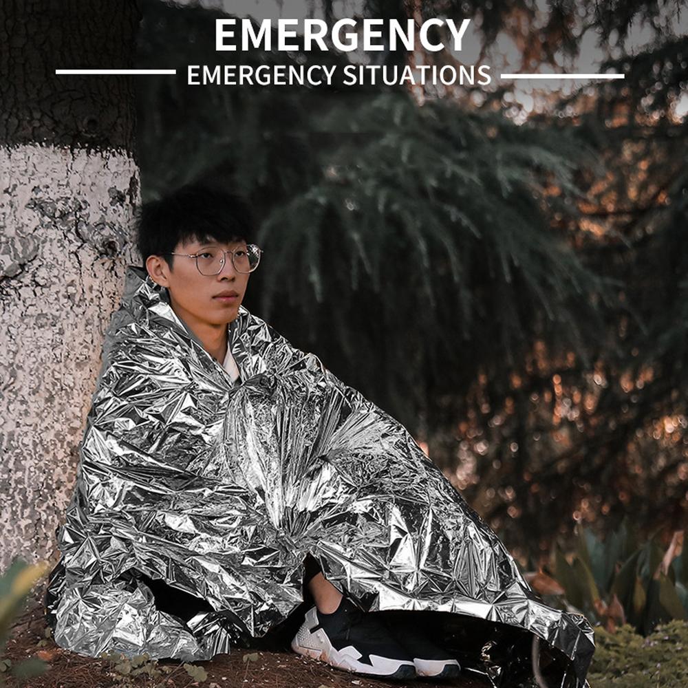 Pătură Emergent Supraviețuire în aer liber Salvare Folie de prim ajutor Pătură termică Hipotermie Rezistent la vânt