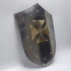 60.96 Cm Medieval Knight Crusader Cross Shield, Larp Re-enactment Cosplay Shield, Functional Armour Knight Battle Shield