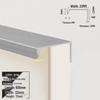 Concealed Edge-Banding Cabinet Door and Drawer Handle