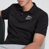 Reebok Casual Comfortable Knitted Short Sleeve Polo Shirt Men tops Black 24SRM401MGH0