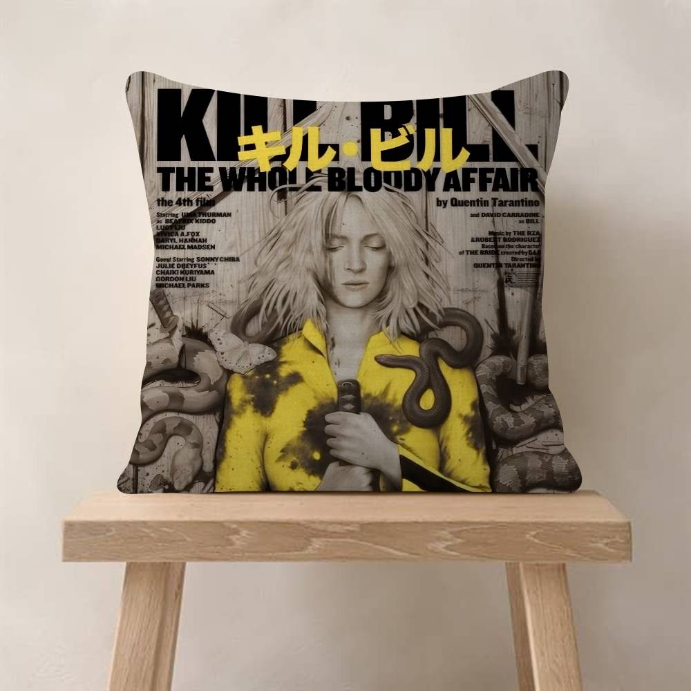 Klassieke Film KKill Bill Kussen Anime Kussen Bank Bed Hoofdkussenhoes Kussenhoes 45x45 cm Mode