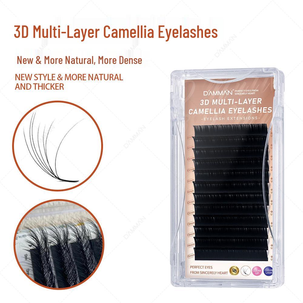 

Наращивание ресниц LJ Lash Artist 5D Камелия в стиле манга - Тип LC, Завиток LB. 3D Multi-layer Camellia 0.07 Mixed