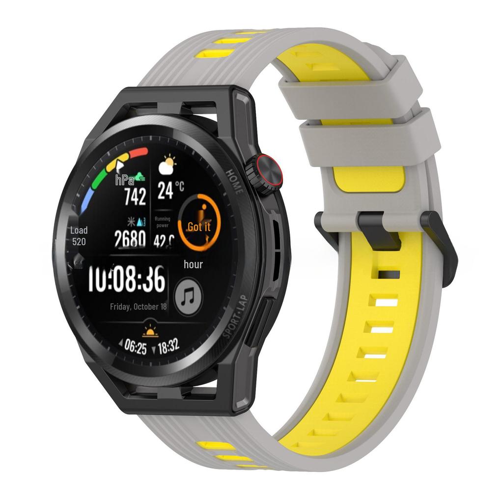 Compatible Huawei Watch GT Runner 22mm Silicone Strap - Two-Tone Replacement for GT3