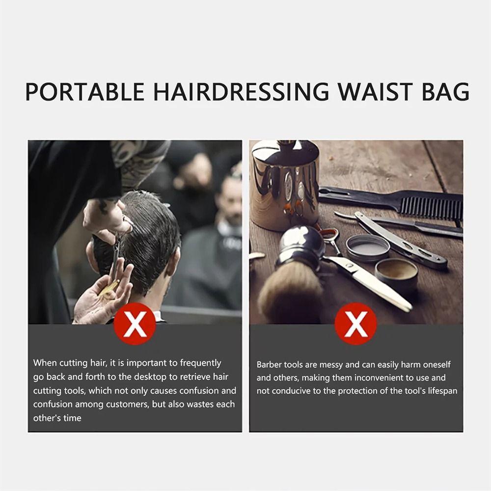 Shoulder Belt Hairdressing Tools Bag PU Leather Barber Tools Bag Hairdressing Bag  Haircut Supplies