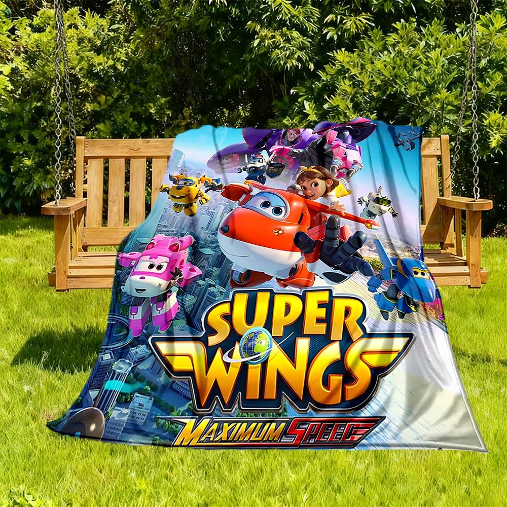 1 Stück Super Wings Maximale Geschwindigkeit Outdoor-Decke Leichte Flanell, Weich & Warm, Ganzjahresnutzung für Sofa, Outdoor, Camping, Wohnzimmer, Büro, Stuhl
