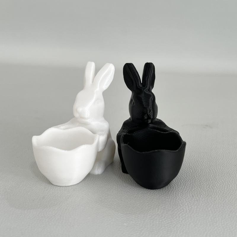 Easter Gift Bunny Home Ornaments With Basket Candy Basket Small Jewelry Storage Tray Storage Rack