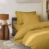 "Julian" Combed Cotton Percale Duvet Cover, All Sizes. Pure Cotton - Julian Mango - Duvet Cover 140 X 200 Cm