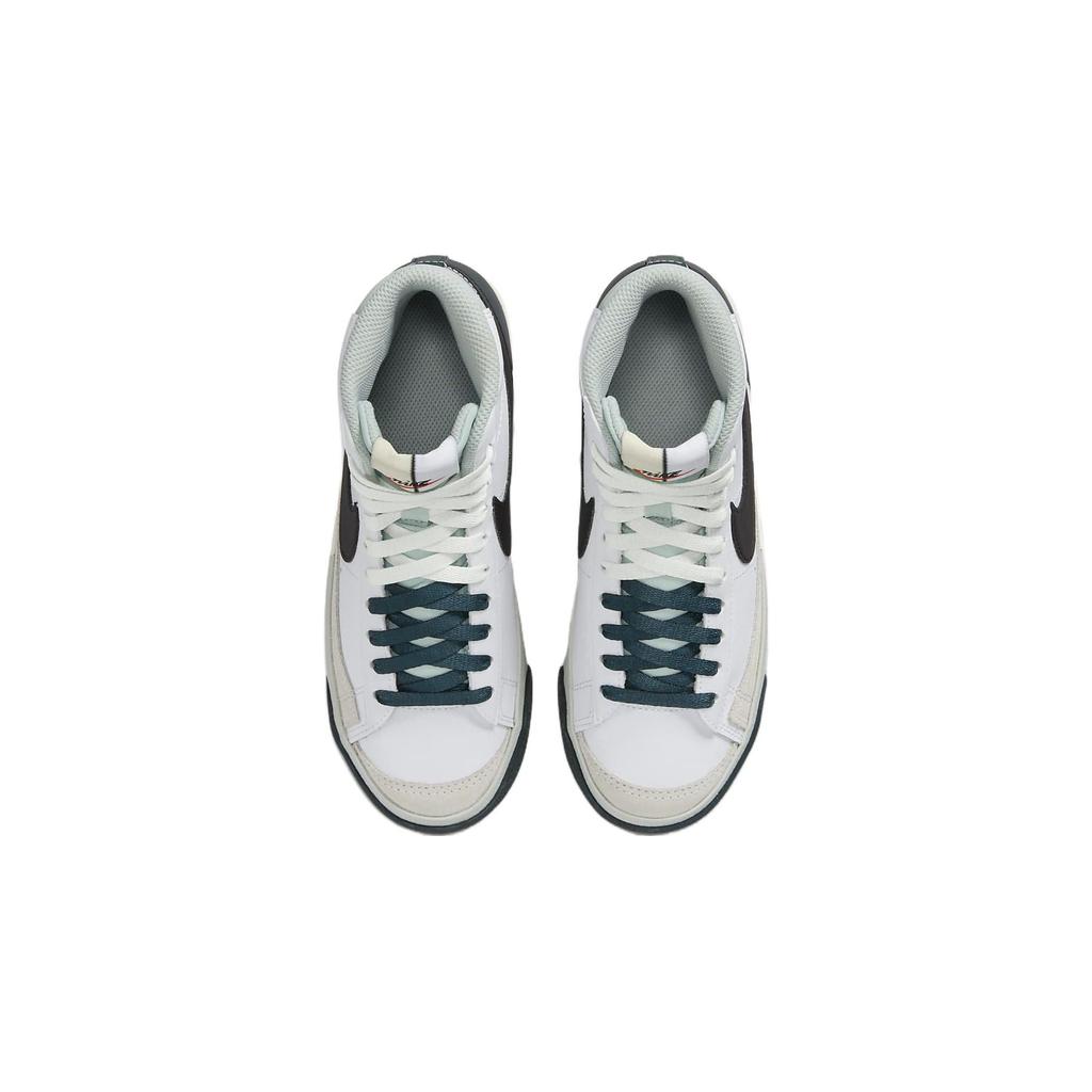 Nike Scarpe da Skate Mid-Top per Bambini Antiscivolo Resistenti Blazer Scarpe da Ginnastica per Bambini Nero Bianco FN6937-101