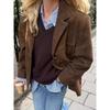 Retro Suede Women's Jacket - Cross-Border European & American Style