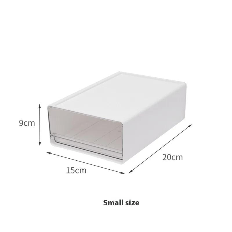 Desktop Transparent Storage Box Drawer-type Office File Storage Box Bedroom Study Superimposed Combination Storage Cabinet