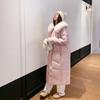 Women's Long Cotton Clothes Over the Knee Winter New Loose Thickened Lapel Large Fur Collar Warm Coat Jacket