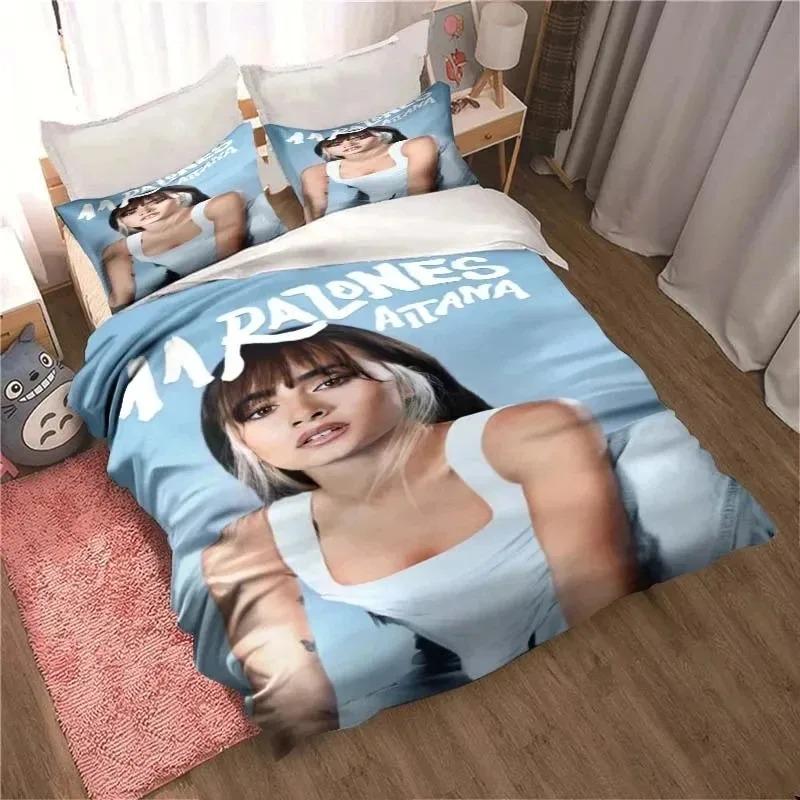 Heißer Verkauf Exquisites 3D Aitana Tapete Musikdruck Bettwäscheset Bettbezug Steppdecke Bett Erwachsener Jugend Mädchen Jungen Geschenk