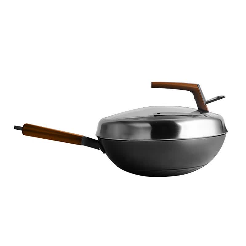 ASD Premium High-Heat Rust-Resistant Cast Iron Wok