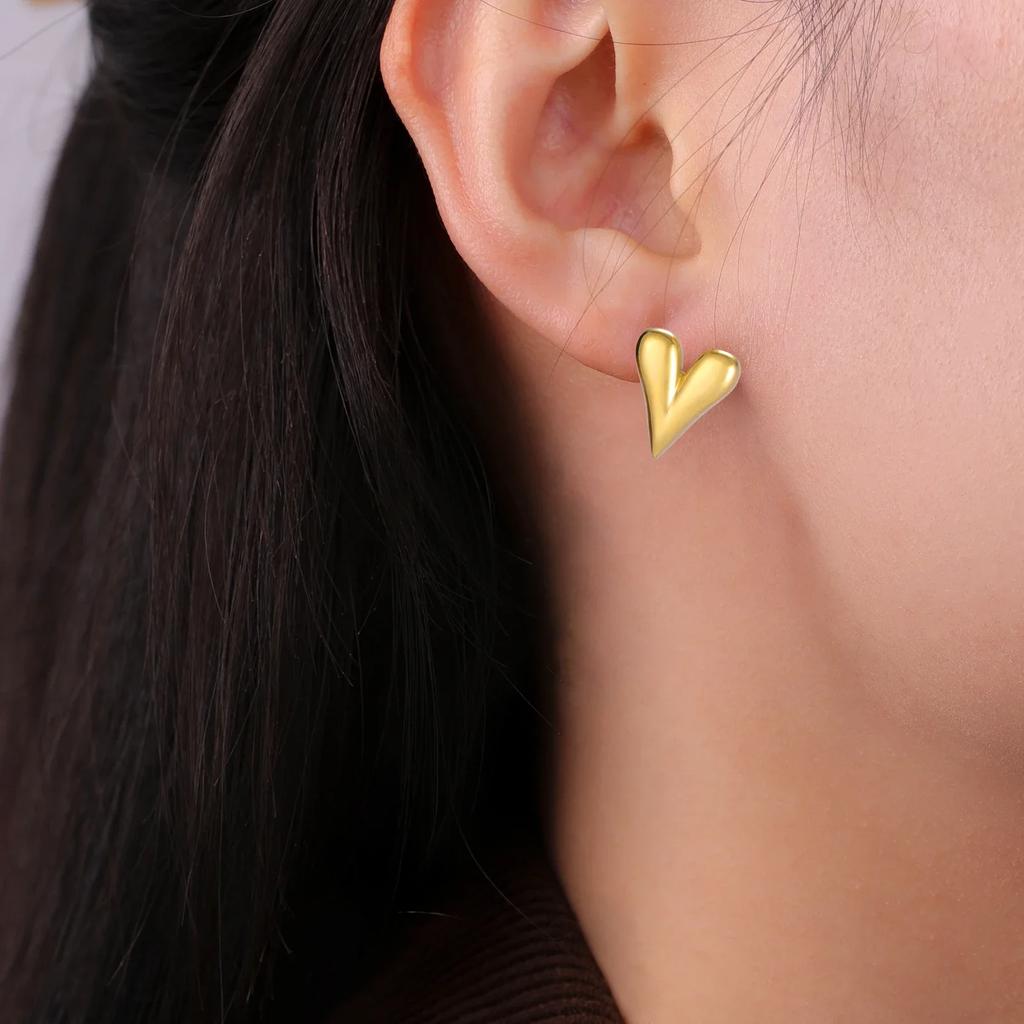 Cazador Stainless Steel Heart Women's Earrings Drop Dangle Earrings Jewelry 2026 Trend Wedding Party Birthday Gift New Wholesale
