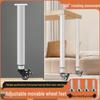 Adjustable Telescopic Table Legs with Wheels - Universal Casters for Coffee Tables and Bay Window Sills
