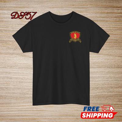 2nd Battalion 3rd Marine Regiment USMC Small Logo T-Shirt S-5XL Made In USA