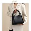 Genuine Leather Women's Bag Fashionable Large-capacity Bucket Bag Vegetable Basket Single-shoulder Crossbody Bag