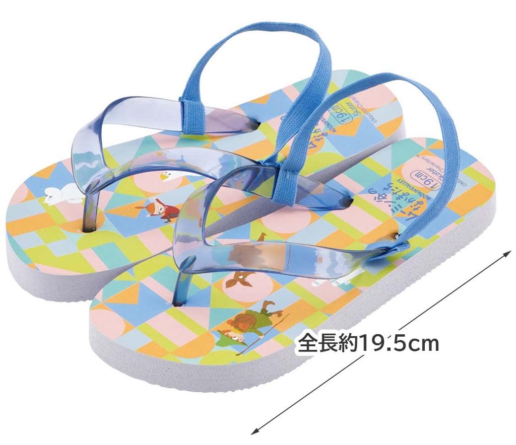 Skater Beach Moomin Size Kids' Sandals, Anime, 19cm, SDBE19-A