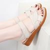 Women Summer Flats Sandals Outdoor Dressy Open Toe Casual Girls Big Size Black Sandals