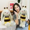 Kreatives Bienen-Kaninchen Plüschtier - Kleines Kaninchen Kuschelkissen Puppe für Kindergeburtstagsgeschenk