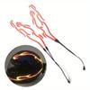 4 In 1 Motorcycle Helmet LED Cold Light Waterproof Strip Sticker Flashing Warning Lights Night Riding Chargeable Accessories