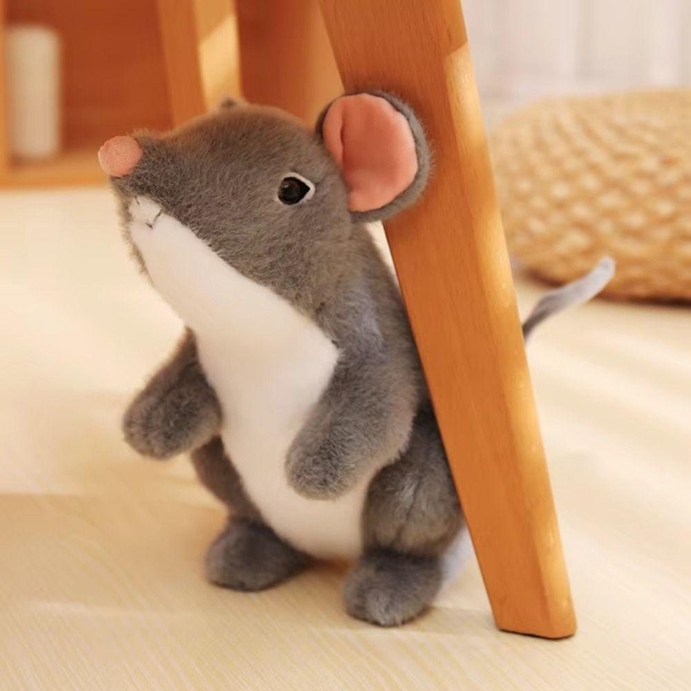 Lebensechte kleine Maus Simulierte Maus Plüschpuppe 27CM Mauspüscheltiere Desktop-Haustiere