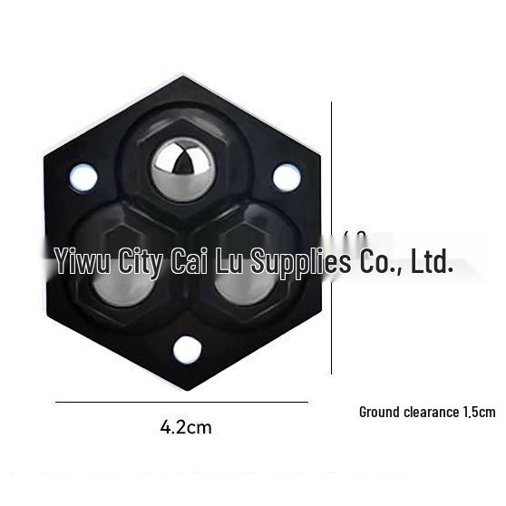 Silent Adhesive Caster: Three-Ball & Five-Ball Roller Wheel for Mobile Furniture