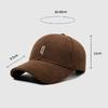 Autumn Winter Corduroy Baseball Cap Women Retro Cap Men Outdoor Hard Top Cap