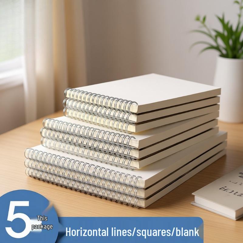 Premium Minimalist Spiral Notebook - B5, Top-Bound, Extra Thick for Students
