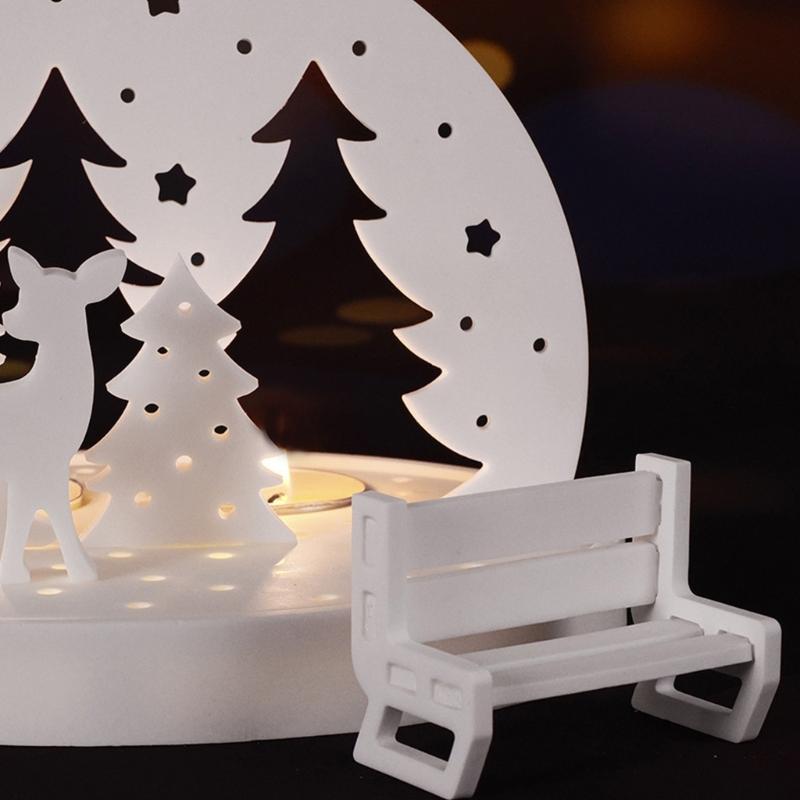 Creative Silicone Molds Kit For Handmade Resin Crafts Including Hollow House Candle Stand And Street Light