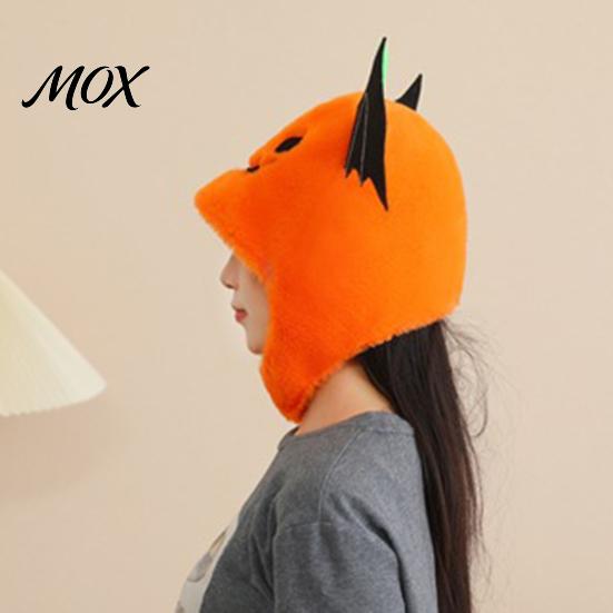 Halloween Costume Headgear Bat Pumpkin Head Hat, Cute Spooky Full Mask for Adults Festive Roleplay Hat Kids, Soft Plush Prop Party Cosplay,