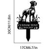 Outdoor Great Dane Dog Memorial Metal Stake Sign   Pet Garden Art Name Plate