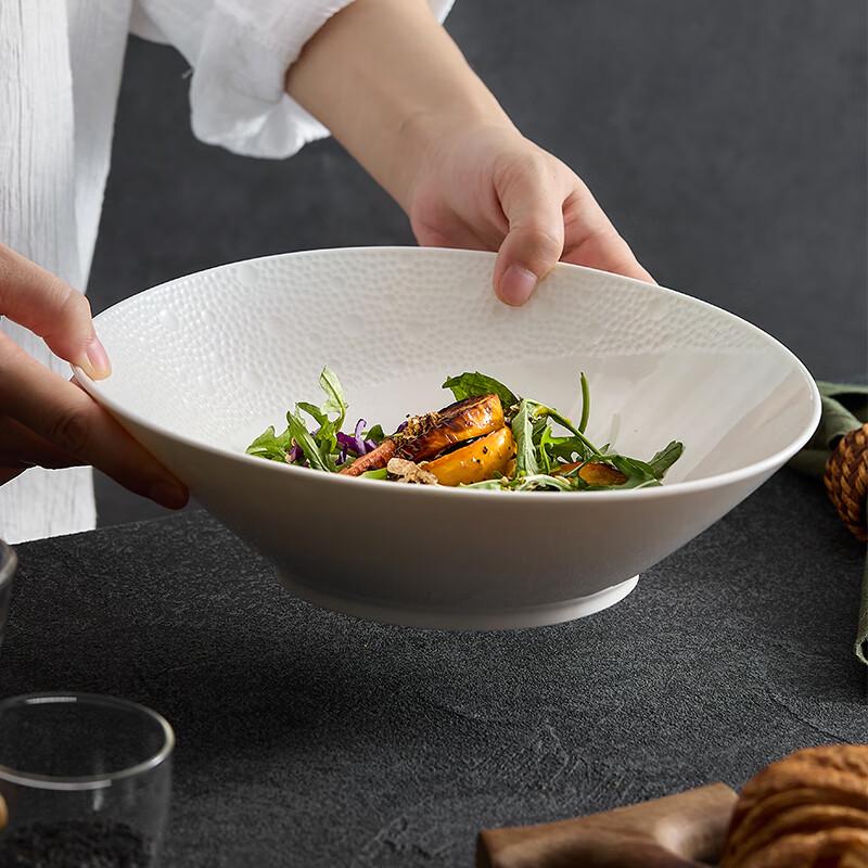 Elegant White Ceramic Deep Plate