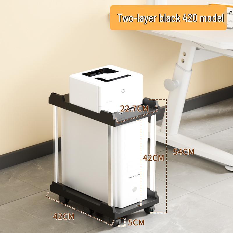 Bewegliches Computergehäuse Desktop-Gehäuse mit Rädern und einziehbarer, verdickter Basis