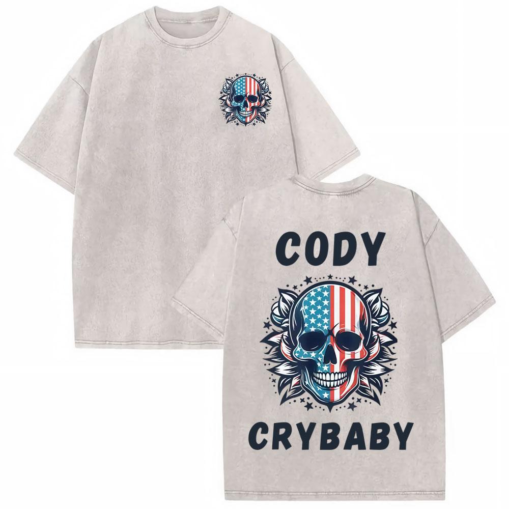 Cody Rhodes American Nightmare Vintage Washed Tee Shirt Unisex Women Casual Cotton Oversized Tshirt Harajuku Short Sleeve T Shirts