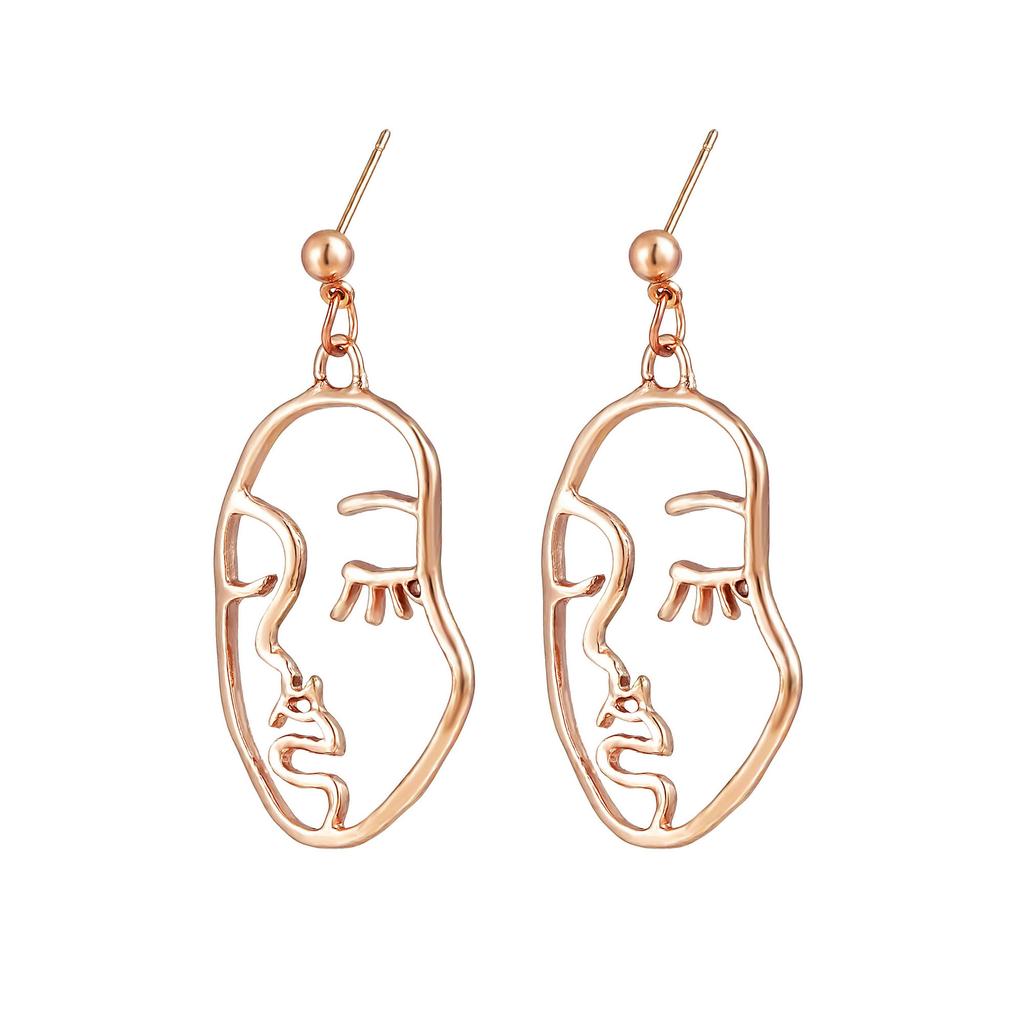 Spersonalizowane Kolczyki Sztyfty, Proste Puste Kolczyki Sztyfty Face Palm