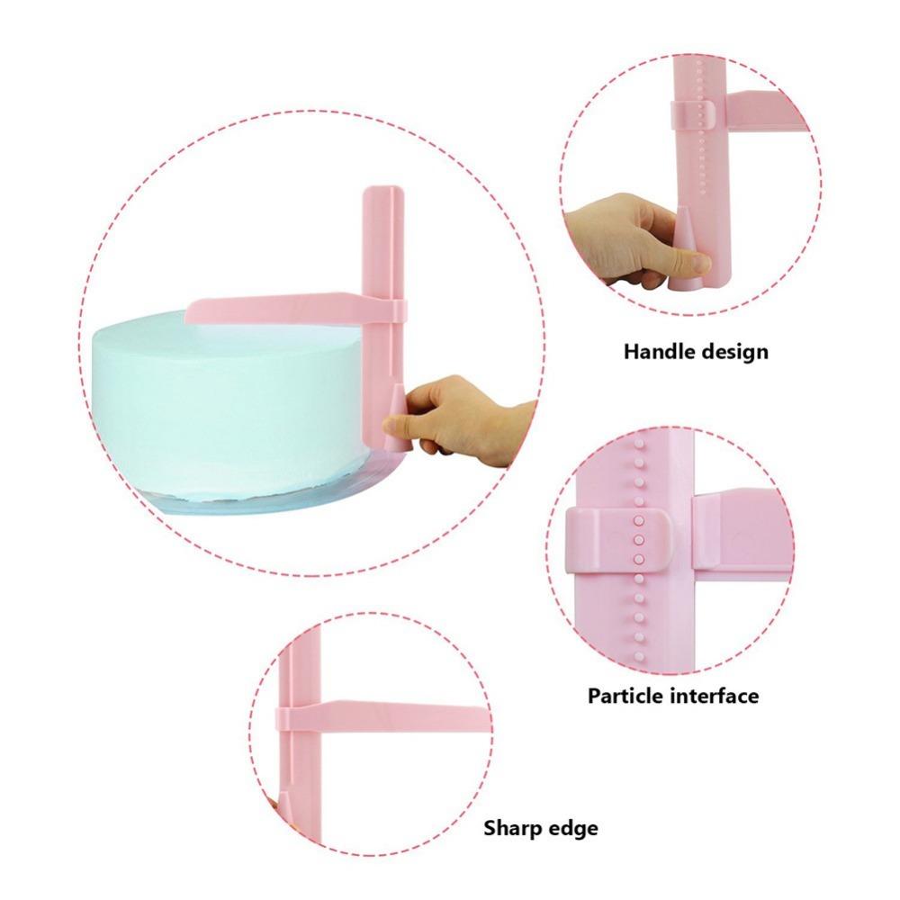 Cake Scraper Smoother Adjustable Fondant Spatulas Cake Edge Smoother Cream Leveling Device DIY Baking Tools Cakes Pastry Spatula