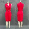 Foreign trade 2026 Europe and America cross-border elegant casual belt sleeveless pocket dress