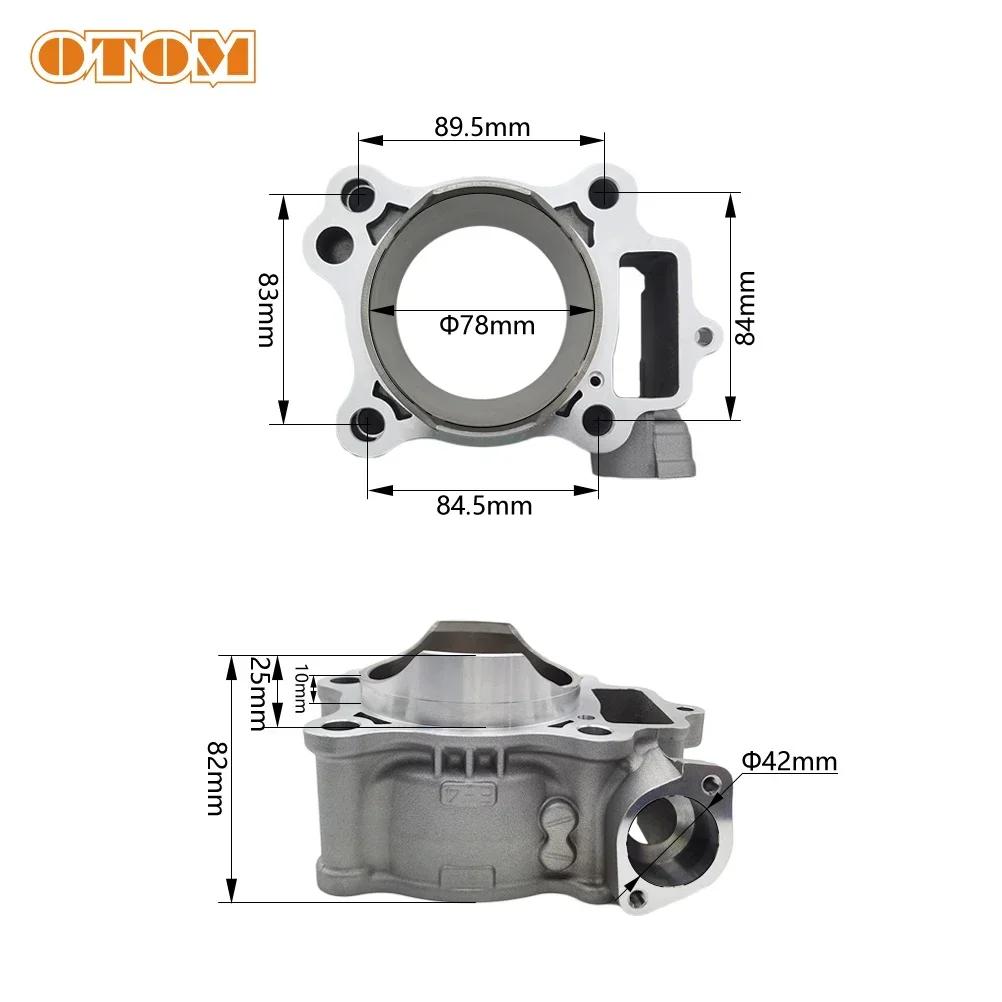 For HONDA 78mm Bore Air Cylinder Block Aluminum Engine Cylinder CRF250R 04-09 CRF250X 04-17 Motorcycle Engine Off-road Bikes