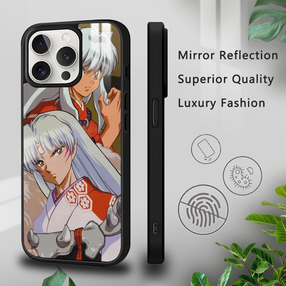 I-Inuyasha S-Sesshomaru Phone Case For iPhone 16 15 14 13 12 11 Pro Xs Max Mini Plus Celulares Hard Funda